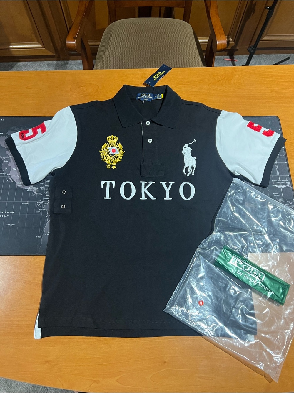 Polo Ralph Lauren Navy Blue Embroidered Crest Polo